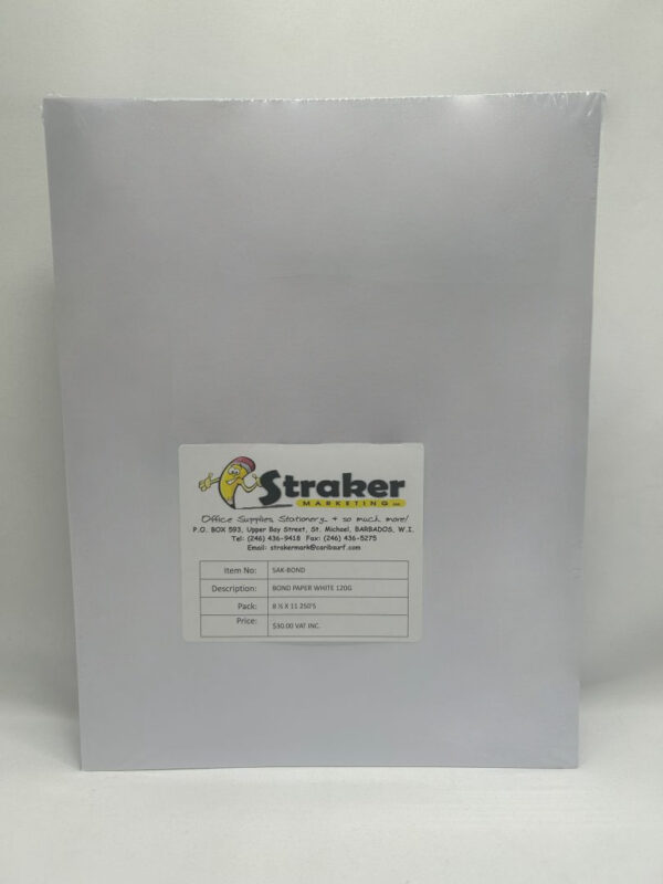 Bond Paper White 120g 8 1/2 X 11 250'S