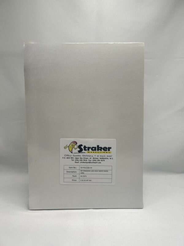 My Kingdom Laid High White Paper 100g A4 Pk/250