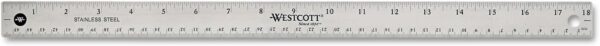 Acme Stainless Steel Ruler 18"
