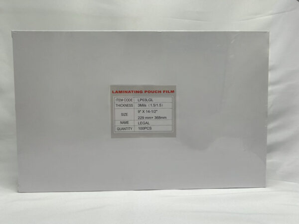 Laminating Pouch 3 Mil 9x14.5