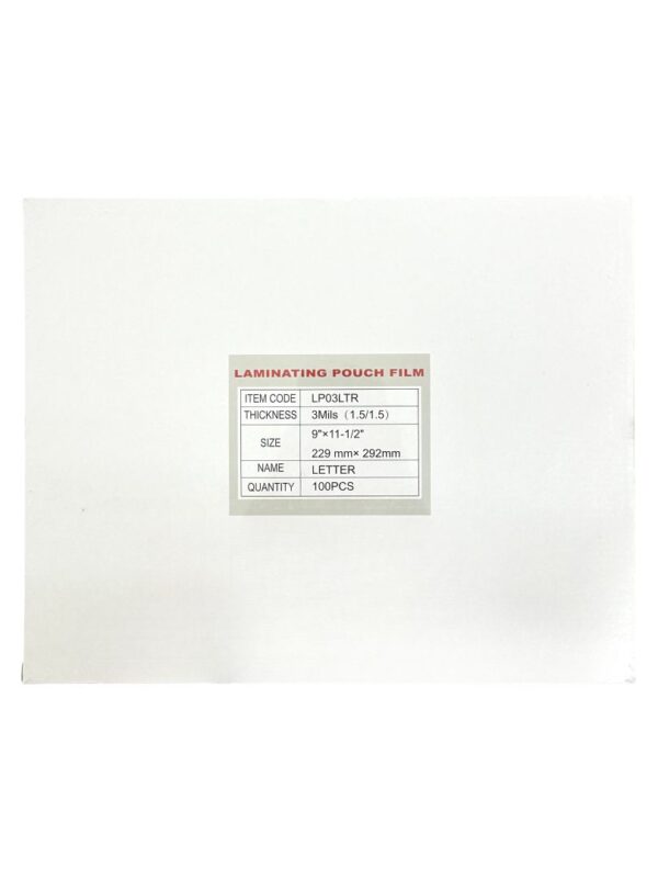 Laminating Pouch 3 Mil 9x11.5