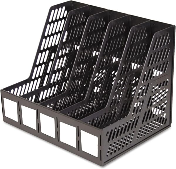 Advantus Magazine file 5 Compartments BK