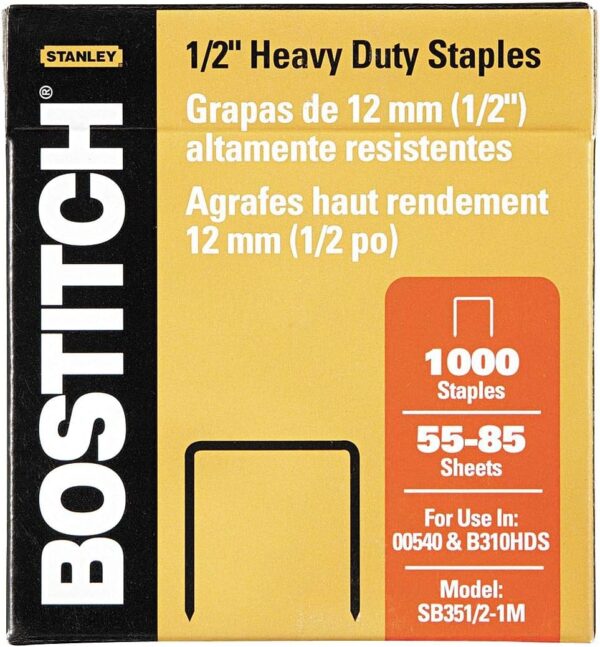 Bostitch Heavy Duty Staples 1/2"(1000's)