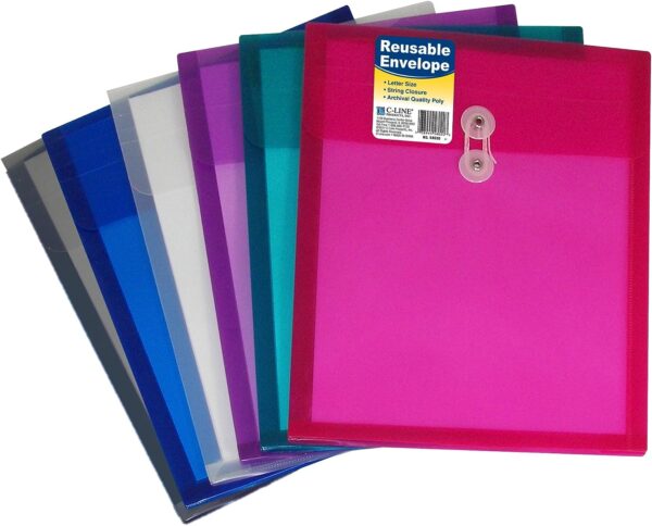 C Line Plas Envelope W String L/S