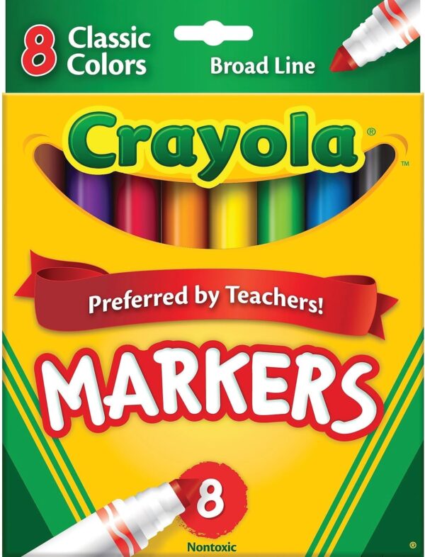 Crayola  Marker Broad Pk/8