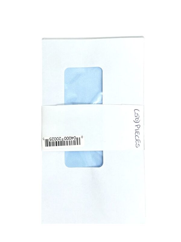 White Window Envelope (3.62x6.5) p/seal