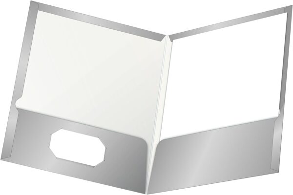 Oxford Twin Pocket Lam Folder 8.5x11 Gray