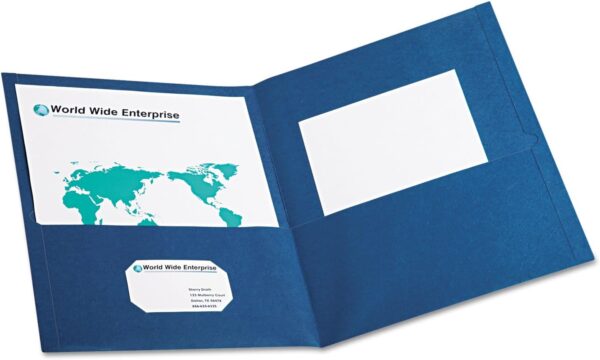 Oxford Twin Pocket Folder 8.5x11 Blue