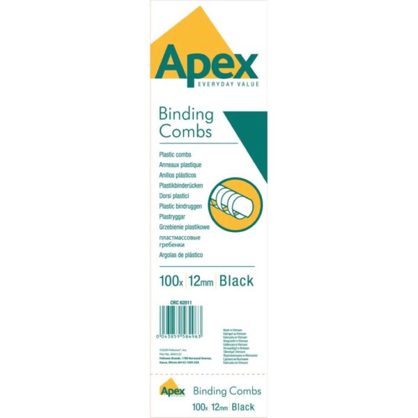 Fellowes Binding Comb 12mm Black
