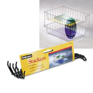Fellowes Wire Tray Stacker Black 5"