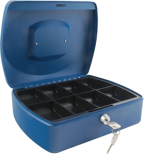 Q Connect Cash Box 10" Blue