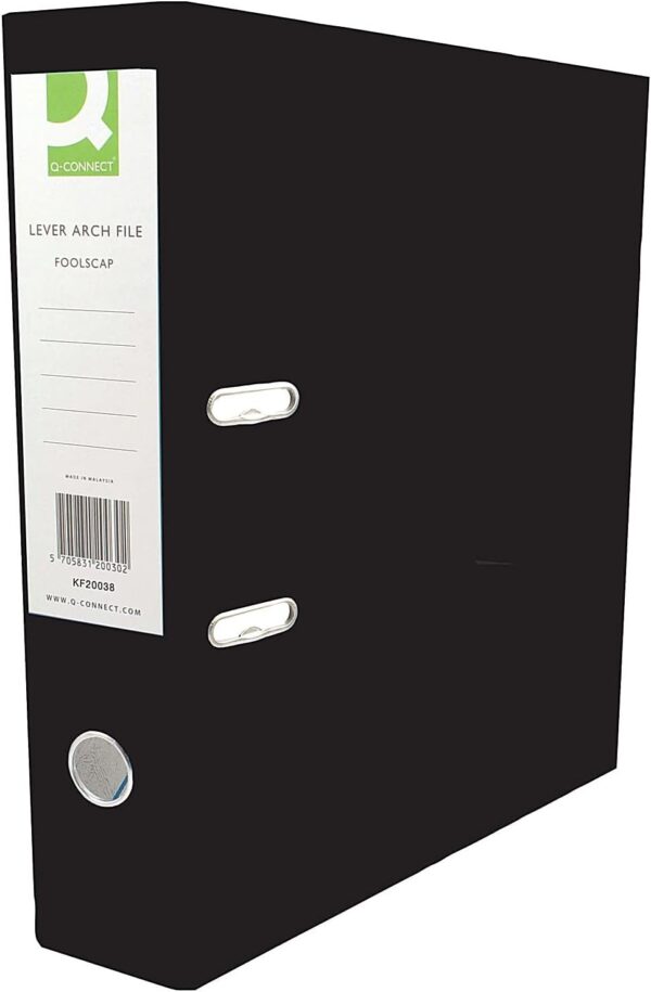 Q Connect Lever Arch File A4 Black