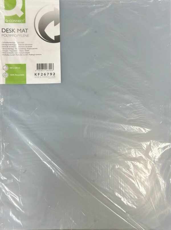 Q connect Desk Mat Clear