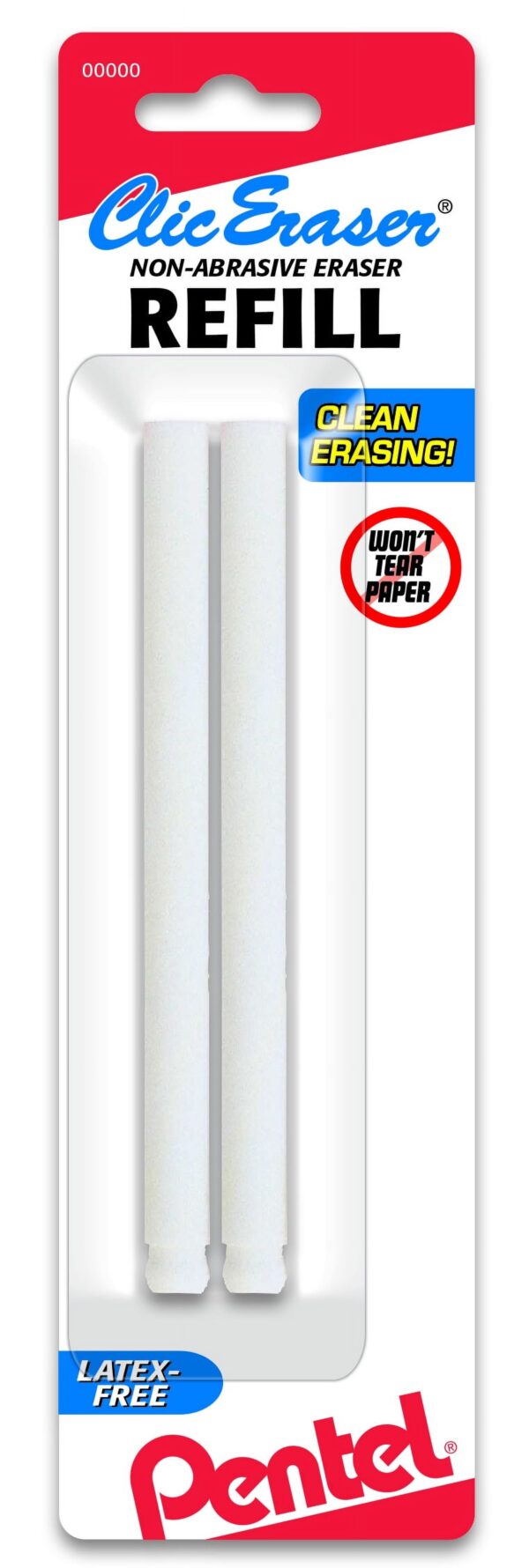 Pentel Clic Eraser Refil 2/Pk