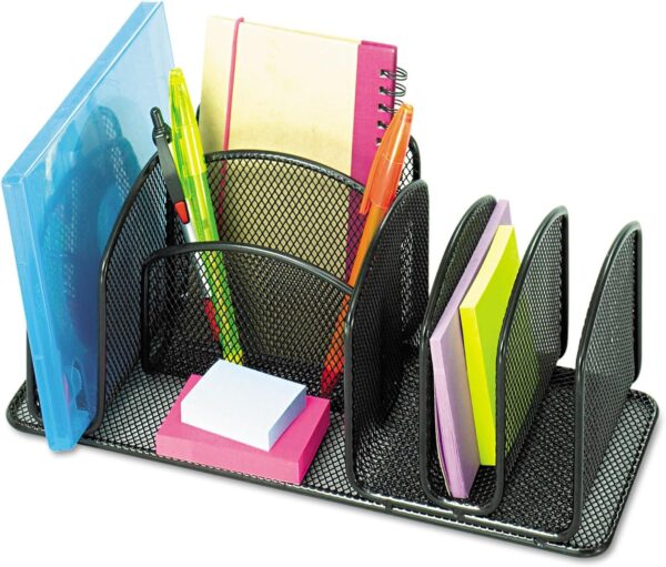 Safco Mesh Deluxe Organizer Black