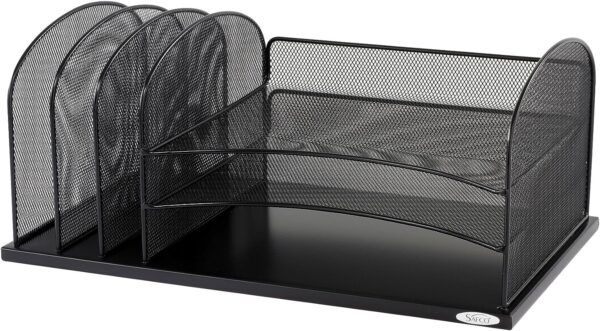 Safco Mesh Desk Organizer Black