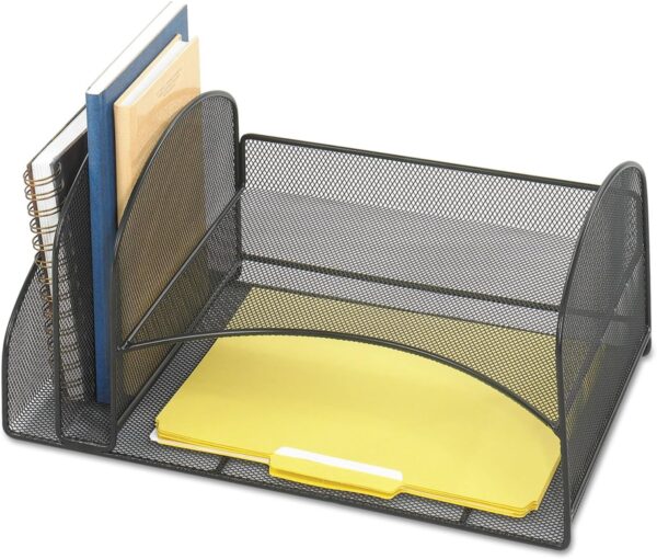Safco Mesh Desk Organizer Black