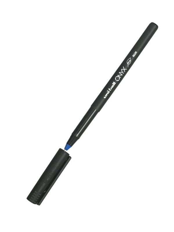 Uni-Ball Onyx Roller Ball Pen Blue Micr