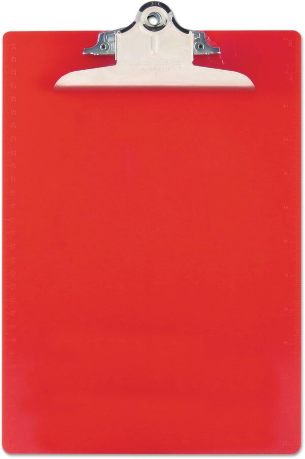 Sau Plastic Clipboard Red Letter/A4