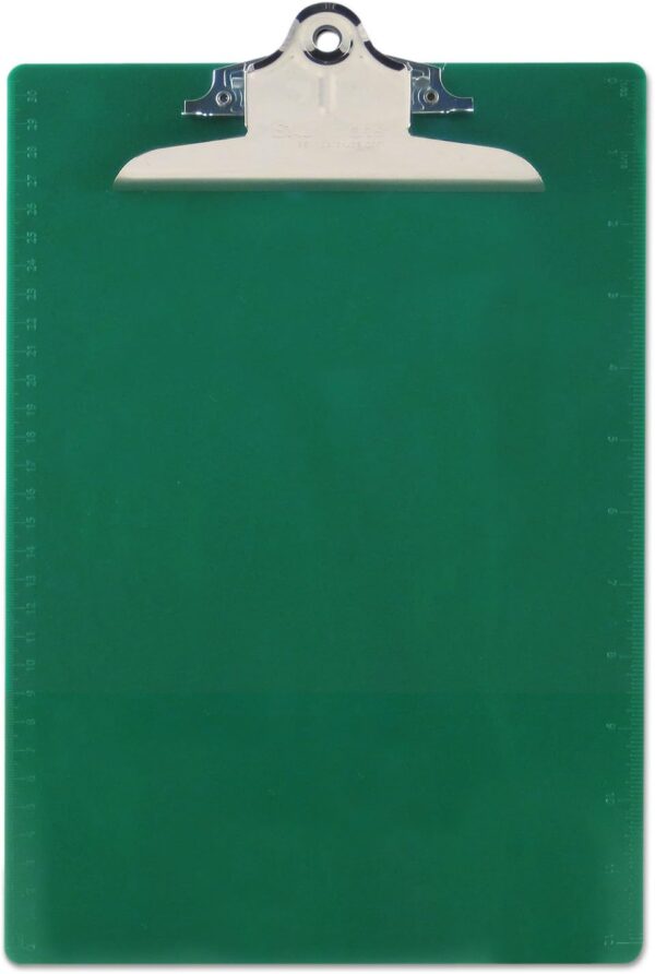 Sau Plastic Clipboard Green Letter/A4