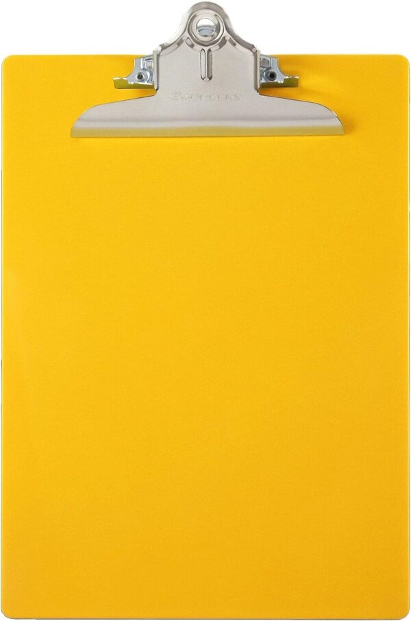 Sau Plastic Clipboard Yellow Letter/A4