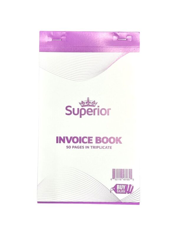 Superior Triplicate Invoice  8 X 5 50's