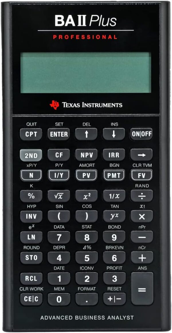 Texas Instrument Financial Calculator