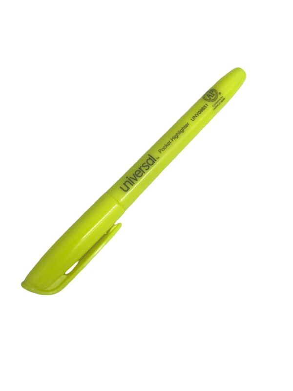 Unv Pocket Highlighter Yellow