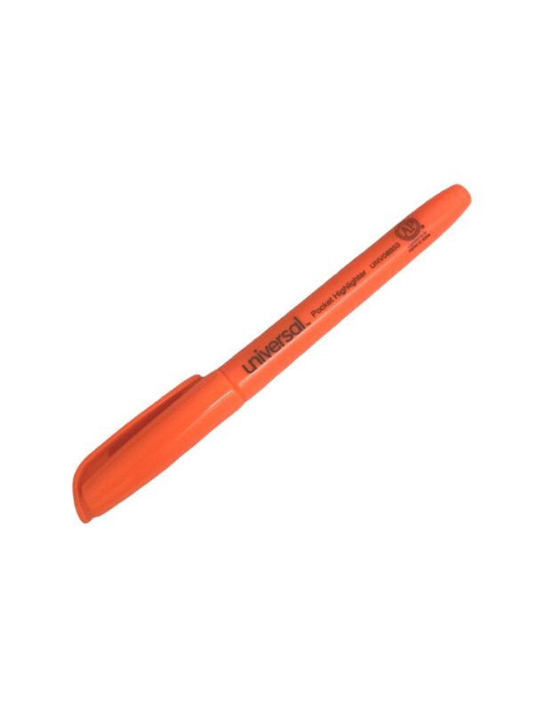 Unv Pocket Highlighter Fl Orange