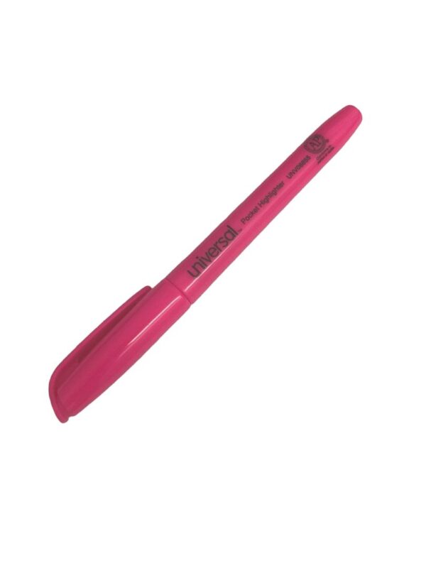 Unv Pocket Highlighter Pink