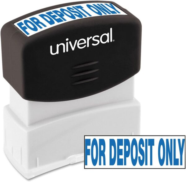 Unv Message Stamp - For Deposit Only