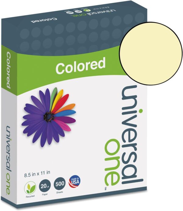 Unv Copy Paper 8 1/2 x 11 Canary