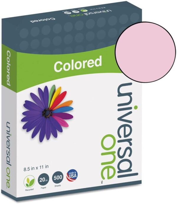 Unv Copy Paper 8 1/2 x 11 Pink