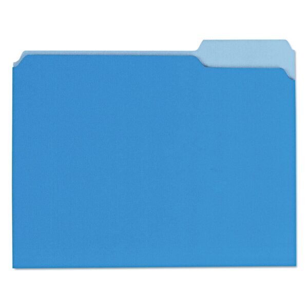 Unv Interior File Folder Letter Blue