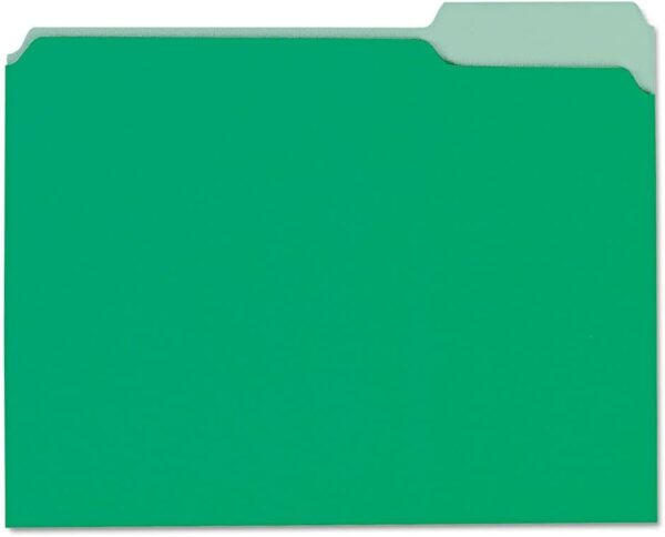Unv Interior File Folder Letter  Br Green