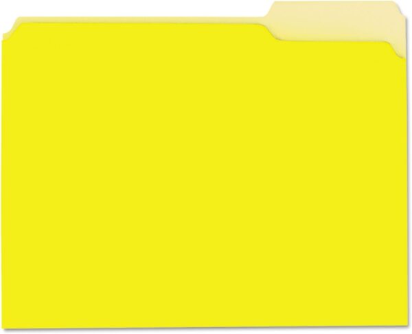 Unv Interior File Folder Lettersize Yellow