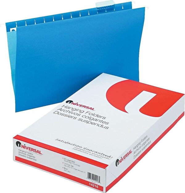 Unv Hanging Folder Lgl Blue