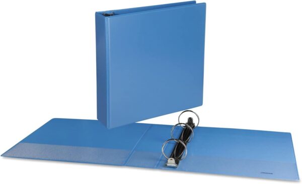 Unv Deluxe 3(O) Ring View Binder 2 Lt Bu