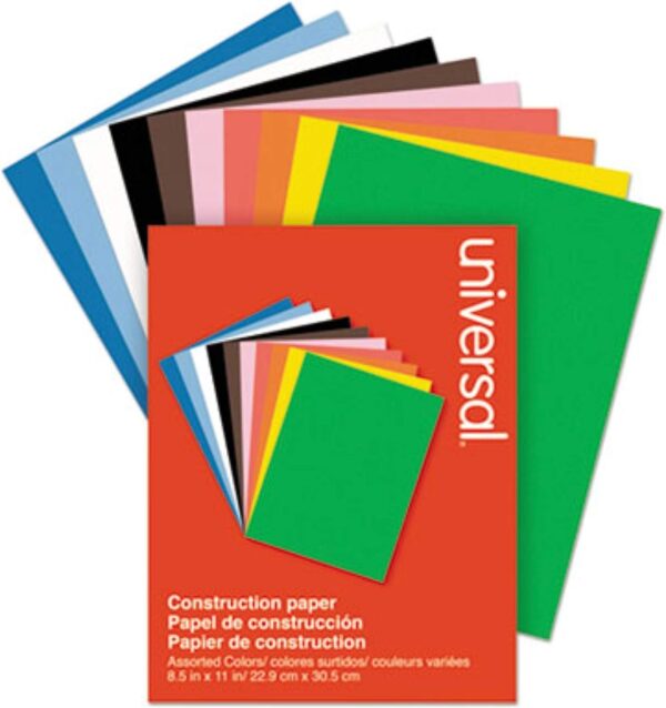 Unv Construction Paper 9x12 Assorted Pk/200