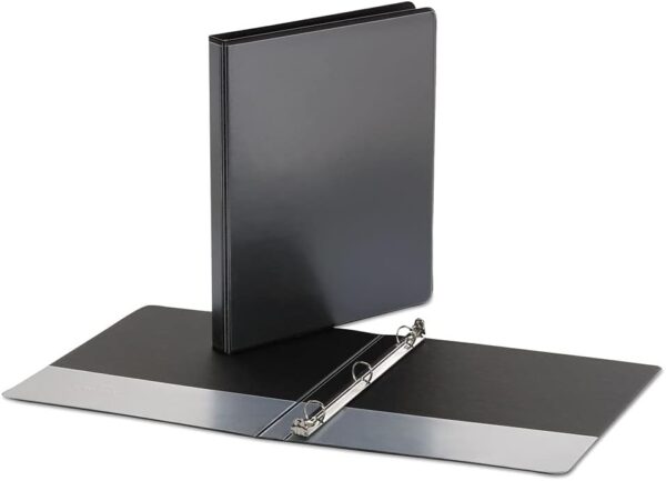 Unv Econ 3(O) Ring View Binder 1/2 Blk