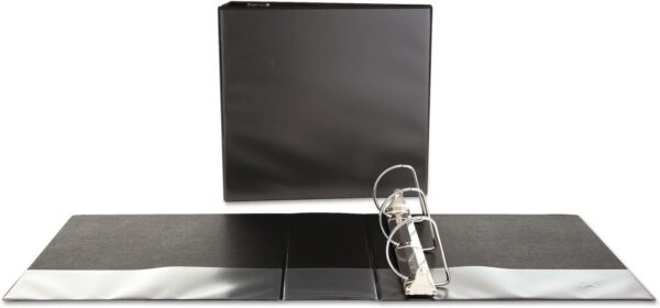 Unv Econ 3(D) Ring View Binder 4 Black 8.5 x11