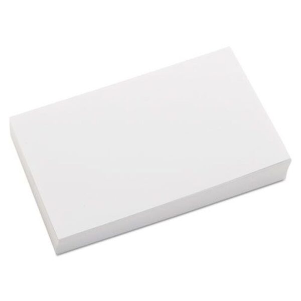 Unv Index Cards White 3 x 5 Plain