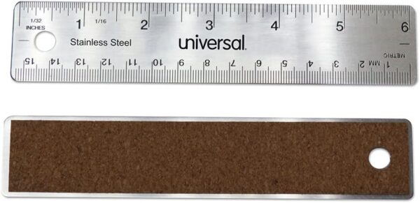 Unv Metal Ruler 6