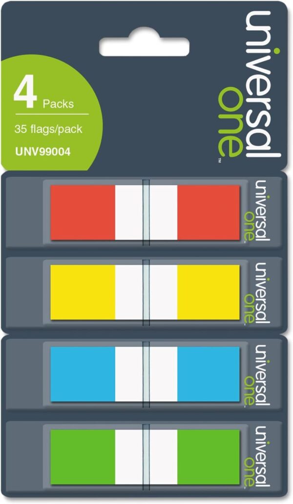 Unv Tape Flag Assorted 140/Pk