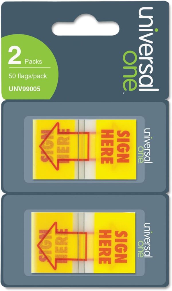 Unv Sign Here Flags  100/Pk