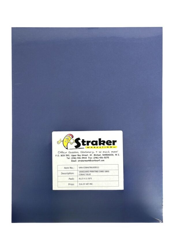 Vanguard Printing Card 180g Cobalt Blue 8.5x11 Pk/50