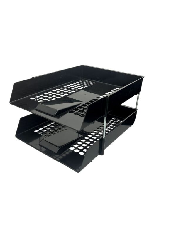 Letter Tray Plastic Black