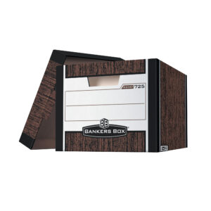 Fellowes Woodgrain Storage File Box Ltr/Lgl