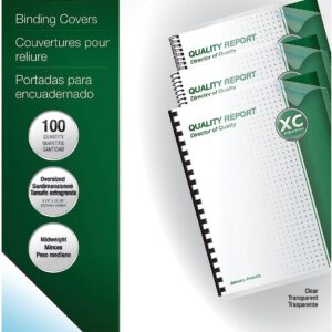 Fellowes Binding Cover Clr 8.5x11 Pk/100