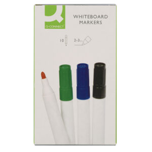 Q Connect Dry Wipe Markers Assorted PK10